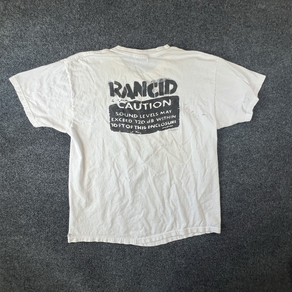 2001 Rancid Band Tee Punk Rock Shirt Lars Frederiksen Signed‎ Machete L READ - Picture 13 of 16